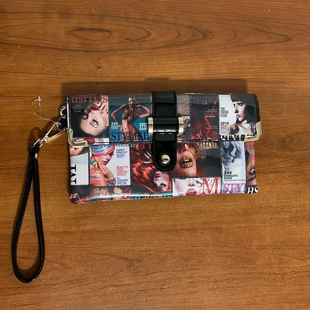 Vintage Magazine Clutch/Crossbody/Wristlet
